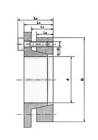 Z8/Z8J型胀紧套图纸 Z8型胀紧套(图1)
